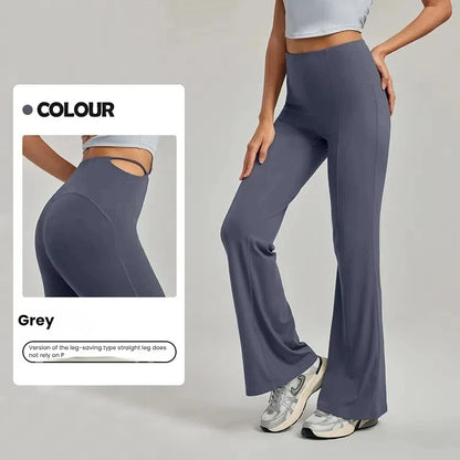 Yoga Pants for Women High Waisted Trousers Butt Lifting Flared Leggings Stretchy Gym Workout Pants  Pilates Woman clothing