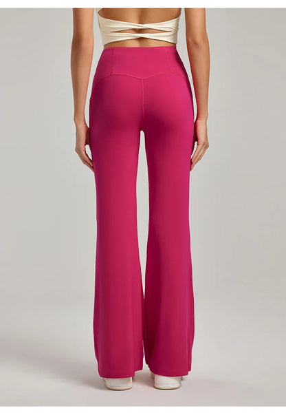 Yoga Pants for Women High Waisted Trousers Butt Lifting Flared Leggings Stretchy Gym Workout Pants  Pilates Woman clothing