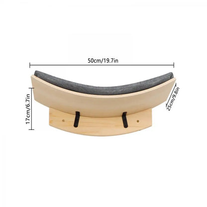 Cat Climbing Shelves Wall Mounted Cat Tree Tower Scratching Posts Hammock Hiding House Perches Ladder Cats Gym Pet Supplies Toy