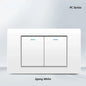 Shawader White Black Gray 16A 118*72 US Brazil Italy Light Switch,PC Panel 1/2/3gang 1/2way Switch on Off,Wall Electrical Outlet