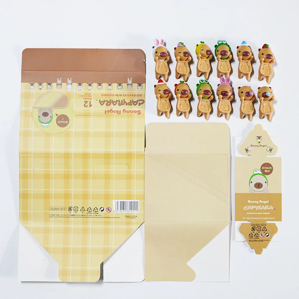 New Blind Box Capybara Series Hippers Harvest Cute Hippie Doll Trendy Car Mobile Phone Ornaments Dumplings Children'S Toy Gift