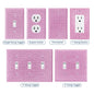 1 wall panel light switch cover, various styles, pink/white/black/gold  diamond, socket cover, sturdy and durable