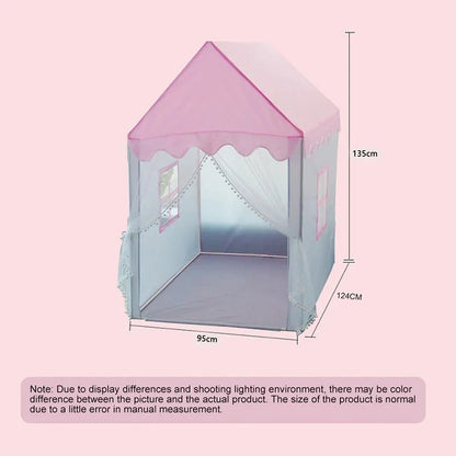 Kids Tent Pink Kid Play House Children Indoor Outdoor Toy House Portable Princess House Children Tent Christmas Girl Gifts