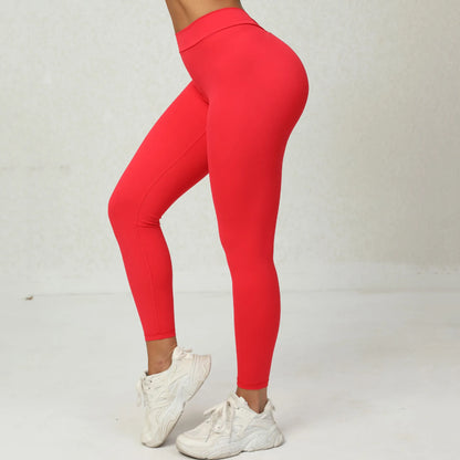 Yoga Pants Women V Back Leggings High Waist Gym Pants Female Push Up Sport Fitness Joggings Workout Scrunch Butt Sports Leggings