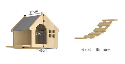 Wooden Wall Climbing Set for Cat, Tree Tower, Pet Accessories, Training Supplies, DIY, Match Your Own, Villa, Products