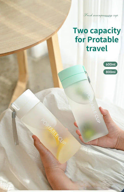 Water Bottle 600/800ml Portable Travel Sport Bottle Equipped with Filter Children's School Anti Drop Water Cup with Lifting Rope