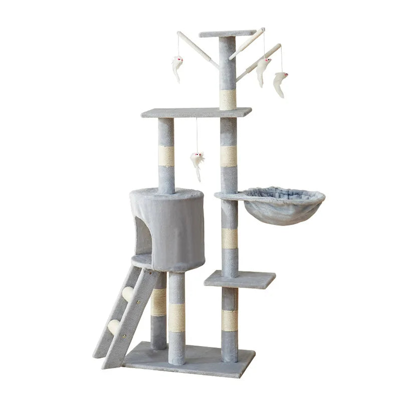 Factory Direct Cat Climbing Frame, Multi-layer Space-Saving Cat Tree, Easy One-Piece Delivery, Four Seasons Use