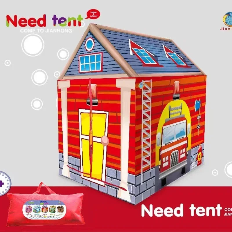 Kids Play House Game Tent Toys Dinosaur Pink Ice Cream Boy Girl Princess Castle Portable Indoor Outdoor Children Play Tent House