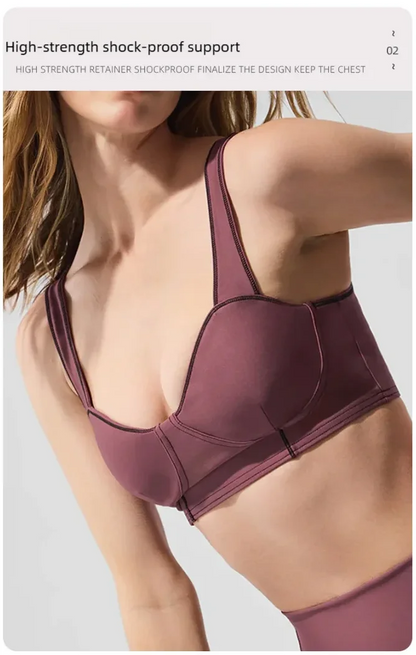 Yoga wear, a high-end sports solid-color high-elastic tight high-intensity sports set, women's fitness clothes suitable for gym