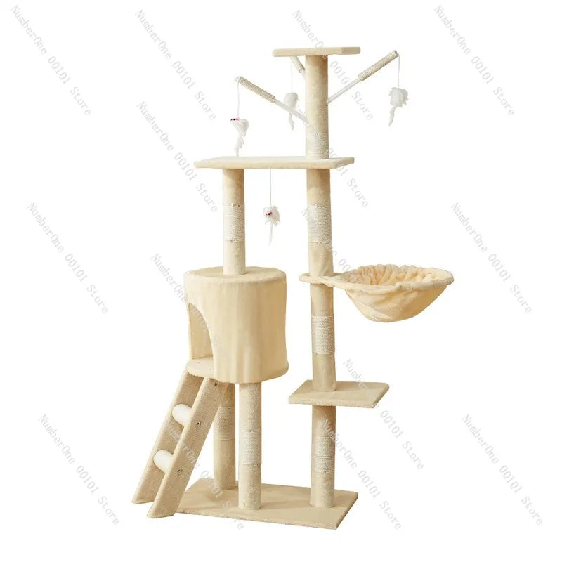 Factory Direct Cat Climbing Frame, Multi-layer Space-Saving Cat Tree, Easy One-Piece Delivery, Four Seasons Use