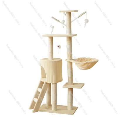 Factory Direct Cat Climbing Frame, Multi-layer Space-Saving Cat Tree, Easy One-Piece Delivery, Four Seasons Use