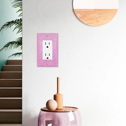 1 wall panel light switch cover, various styles, pink/white/black/gold  diamond, socket cover, sturdy and durable
