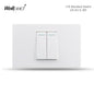 118 PC 1 2 3 4 Gang Push On Off 2 3 Way Wall Switch Wallpad White Fireproof Plastic Panel US Brazil IT IL EU Light Interruptor