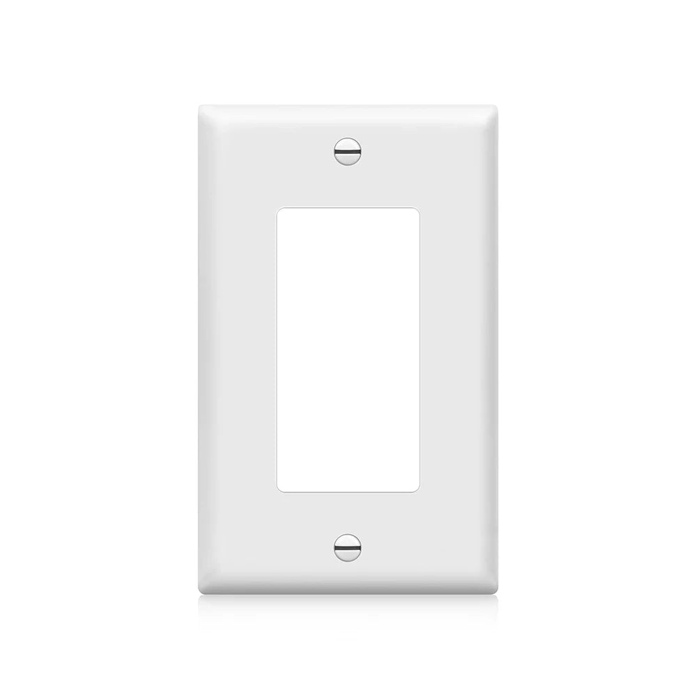 1pc Wall Panel Light Switch Cover, Various Styles, Pure White, Wall Panel Light Switch Socket Cover,Sturdy and Durable