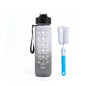 32 oz Drinking Water Bottle with Times to Drink and Straw, Motivational with Carrying Strap, Leakproof BPA & Toxic Free
