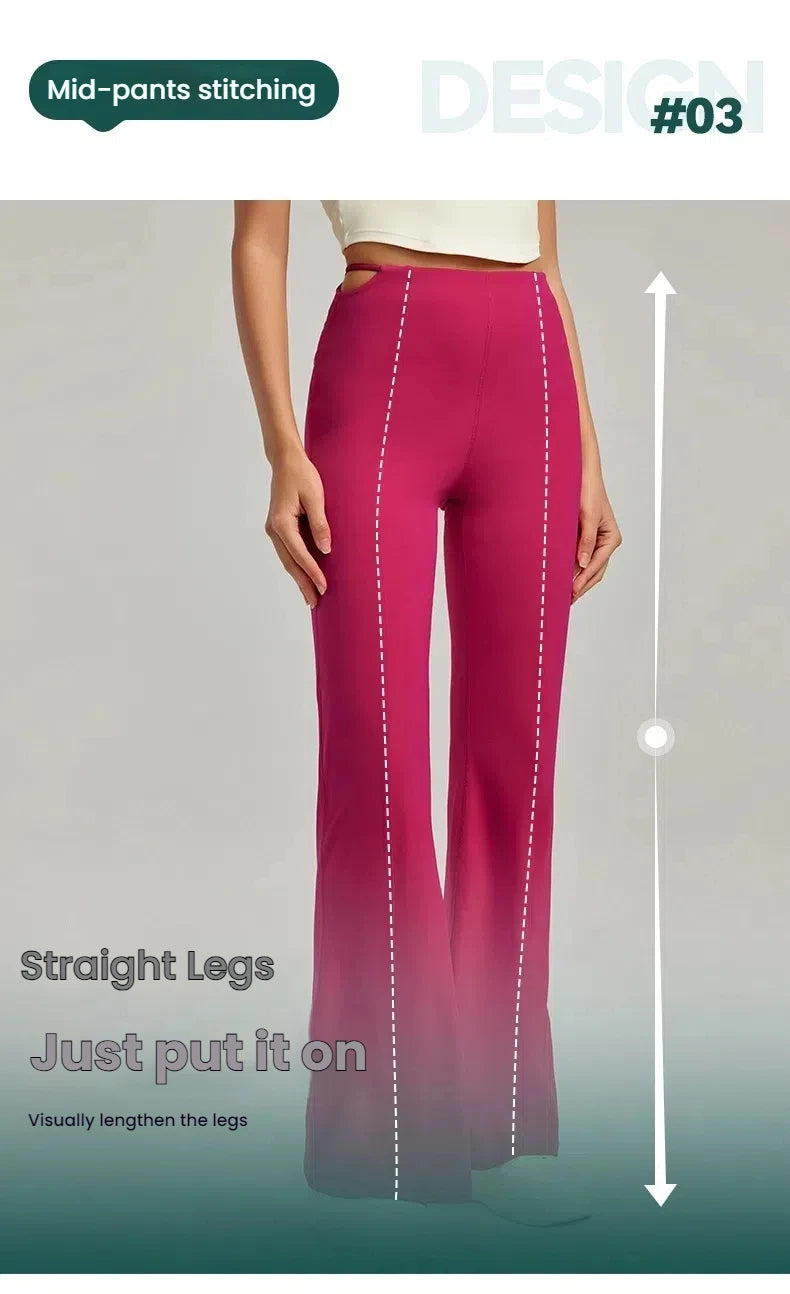 Yoga Pants for Women High Waisted Trousers Butt Lifting Flared Leggings Stretchy Gym Workout Pants  Pilates Woman clothing