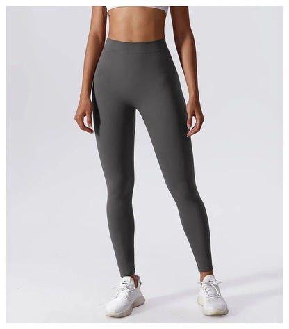 Yoga Pants Back V-Waist Fitness Hip Lift Honey Peach Hip Sports Tights No Awkwardness Thread Warp Hip Long Pants