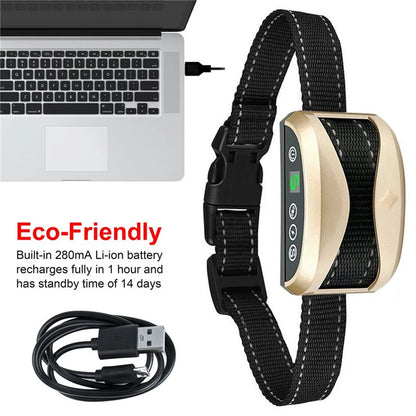 Dog Collar Anti Bark Control proof Rechargeable Anti Barking For Dogs Training Collars