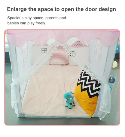 Kids Tent Pink Kid Play House Children Indoor Outdoor Toy House Portable Princess House Children Tent Christmas Girl Gifts