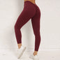 Yoga Pants Women V Back Leggings High Waist Gym Pants Female Push Up Sport Fitness Joggings Workout Scrunch Butt Sports Leggings