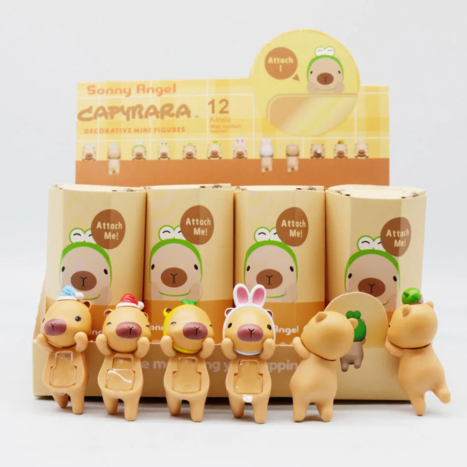 New Blind Box Capybara Series Hippers Harvest Cute Hippie Doll Trendy Car Mobile Phone Ornaments Dumplings Children'S Toy Gift
