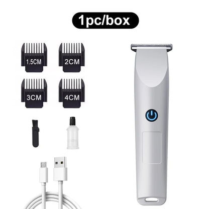 Design of adjustable cutter head with USB charging for electric hair clipper hair and beard trimming
