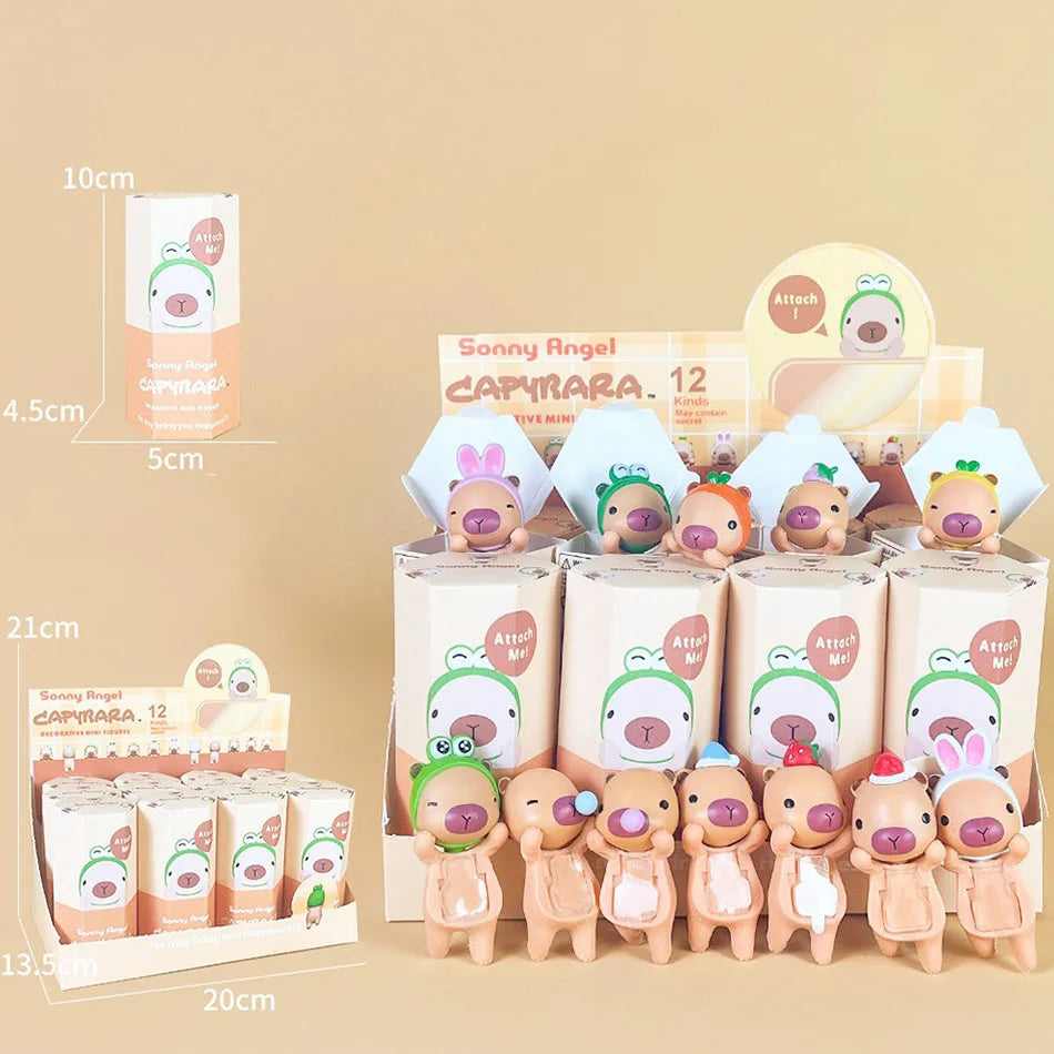New Blind Box Capybara Series Hippers Harvest Cute Hippie Doll Trendy Car Mobile Phone Ornaments Dumplings Children'S Toy Gift