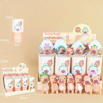 New Blind Box Capybara Series Hippers Harvest Cute Hippie Doll Trendy Car Mobile Phone Ornaments Dumplings Children'S Toy Gift