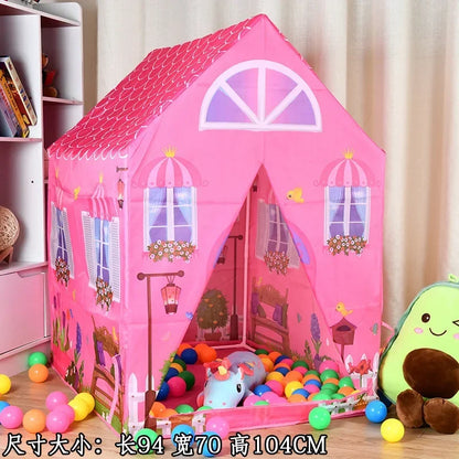 Kids Play House Game Tent Toys Dinosaur Pink Ice Cream Boy Girl Princess Castle Portable Indoor Outdoor Children Play Tent House