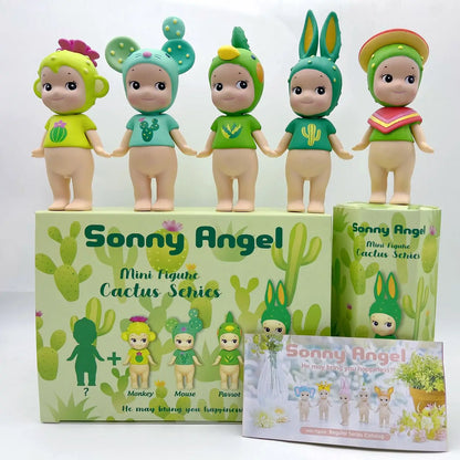 Sonny Angel Mini Figuhe Cactus Series Mysterious Surprise Blind Box Tide Play Toy Doll Lucky Mascot Hand-Made Christmas Gifts