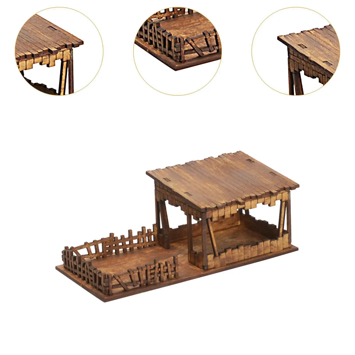 Wooden Model Kits House, 1/72 Building Model House Miniature House, 1/72 House Model Kits DIY Scene Layout, Scenery Layout
