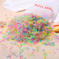 500/1000/2000pcs Girls Colourful Disposable Rubber Band Hair Ties Headband Children Ponytail Holder Bands Kids Hair Accessories