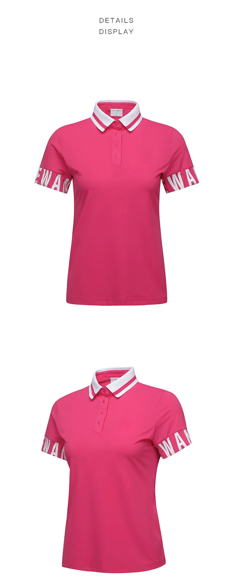 New summer golf wear for women  casual, breathable quick drying sporty short sleeve T-shirt
