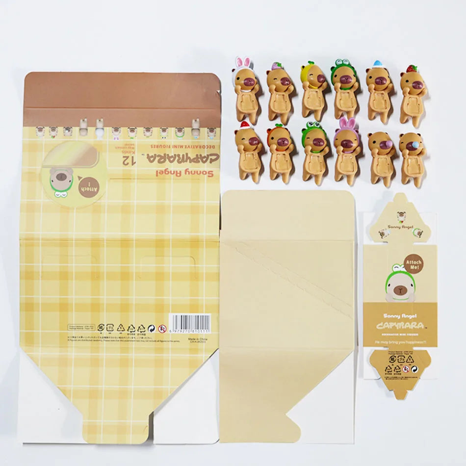 New Blind Box Capybara Series Hippers Harvest Cute Hippie Doll Trendy Car Mobile Phone Ornaments Dumplings Children'S Toy Gift