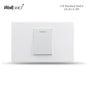 118 PC 1 2 3 4 Gang Push On Off 2 3 Way Wall Switch Wallpad White Fireproof Plastic Panel US Brazil IT IL EU Light Interruptor