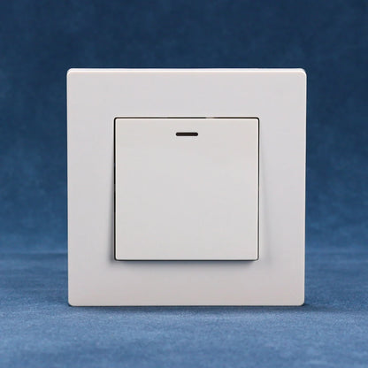 European standard 86*86mm rocker switch PC panel LED light switch One switch single control double control wall switch CE Rohs