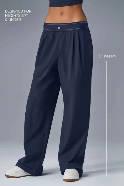 Yoga Pants Women's Sports Pants Casual Pants Breathable Classic Style Pants Outdoor Loose and Comfortable Straight Leg Pants