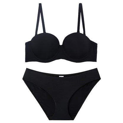 Women's Strapless Push-Up Bra Set