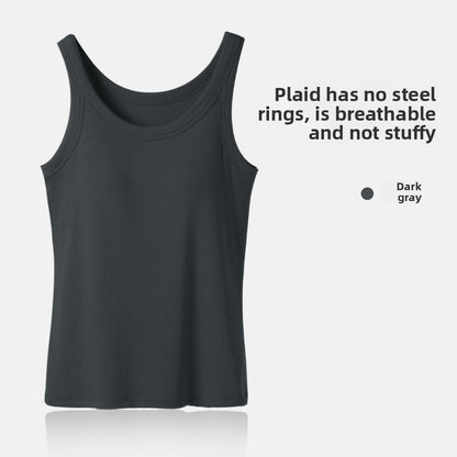 Wear a small strapless top over a chest pad