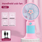 Portable USB rechargeable handheld desk fan