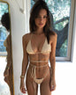 Simple bandage swimsuit bikini