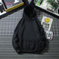 Fleece-Lined Solid Color Pullover Hoodie