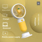 Portable USB rechargeable handheld desk fan
