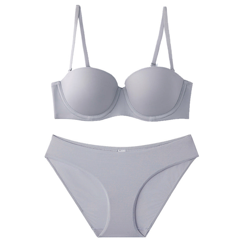 Women's Strapless Push-Up Bra Set
