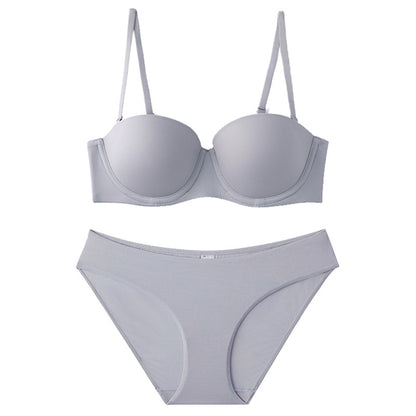 Women's Strapless Push-Up Bra Set
