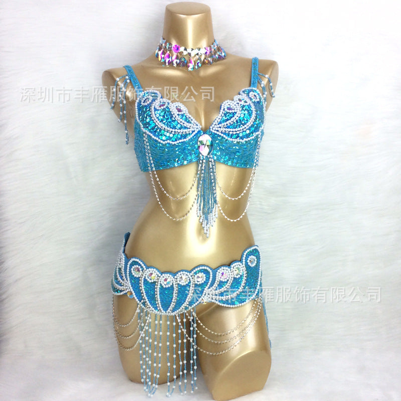Pleated bra waistband belt set