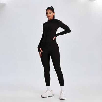 Solid-color yoga wear set
