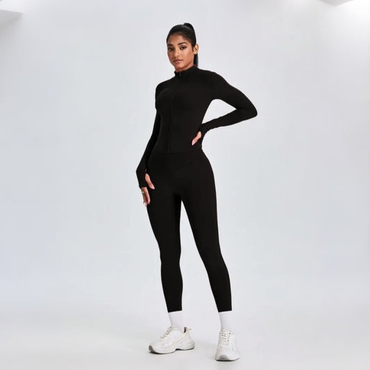 Solid-color yoga wear set
