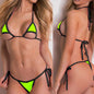 See-through one-piece bikini swimsuit set