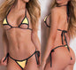 See-through one-piece bikini swimsuit set
